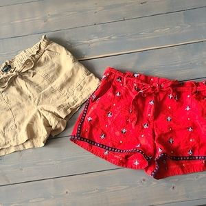 Loft linen shorts (2 pairs)